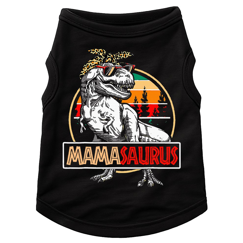 Mamasaurus Trex Dinosaur Mama Gifts For Mom Mothers Day Doggie Tank