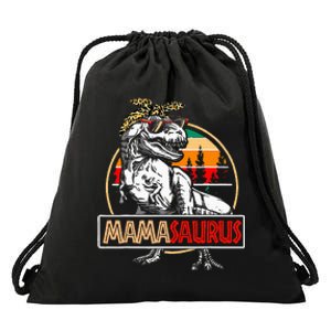 Mamasaurus Trex Dinosaur Mama Gifts For Mom Mothers Day Drawstring Bag