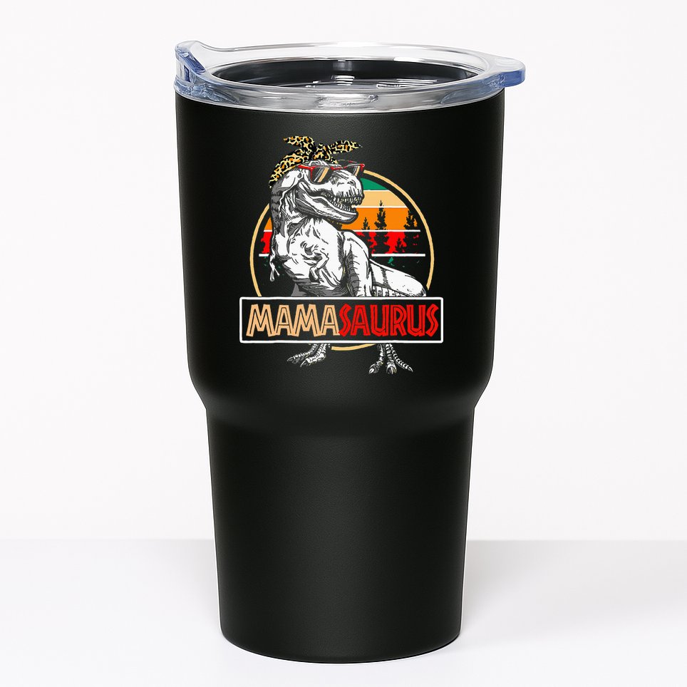 Mamasaurus Trex Dinosaur Mama Gifts For Mom Mothers Day Tumbler