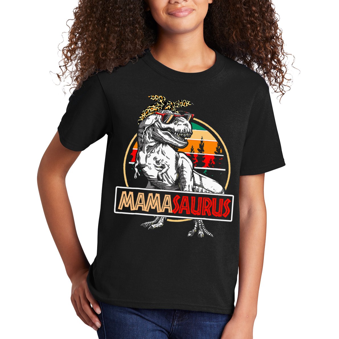 Mamasaurus Trex Dinosaur Mama Gifts For Mom Mothers Day Kids T-Shirt