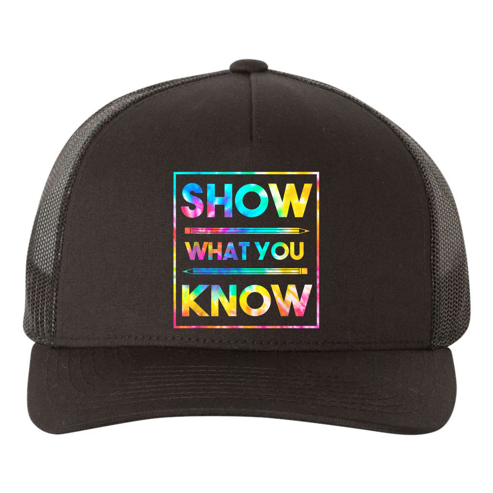 Motivational Testing Day Shirt Teacher Show What You Know Yupoong Adult 5-Panel Trucker Hat