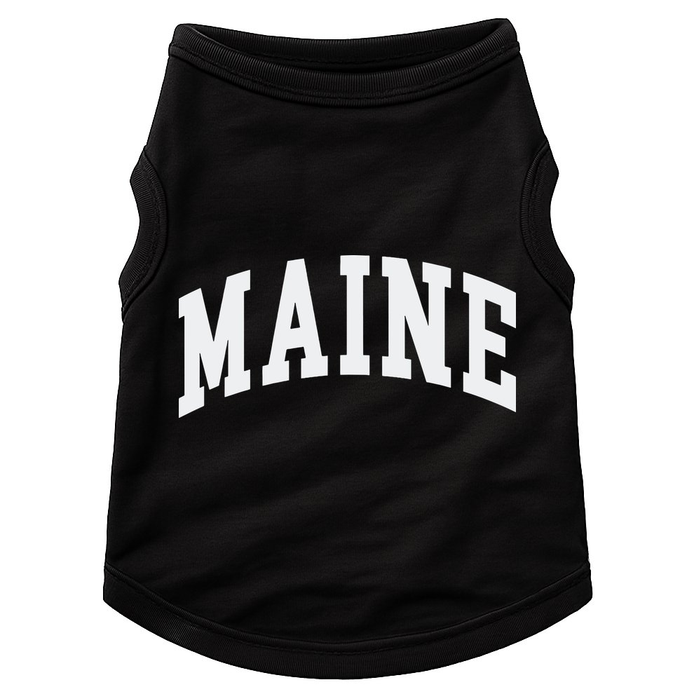 Maine Throwback Design Classic Doggie Tank