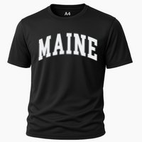 Maine Throwback Design Classic Cooling Performance Crew T-Shirt