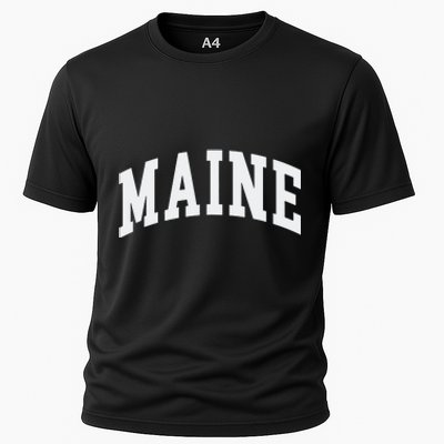 Maine Throwback Design Classic Cooling Performance Crew T-Shirt