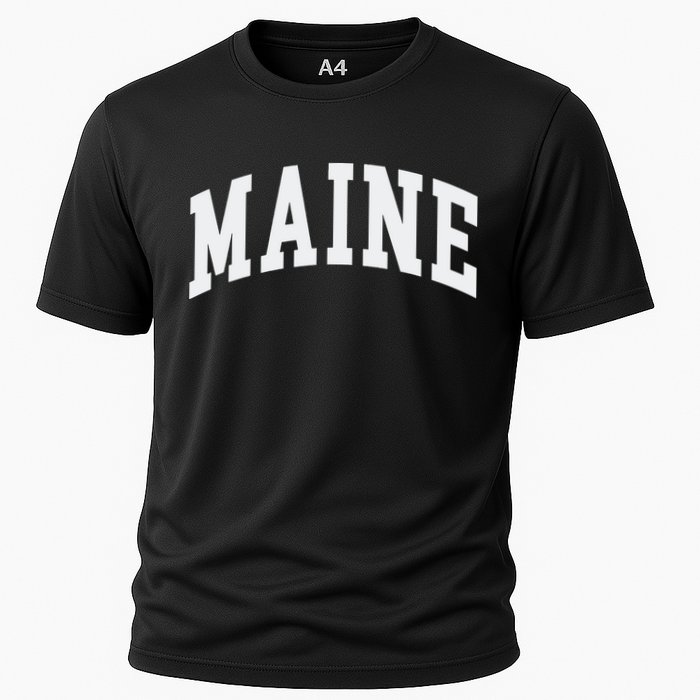Maine Throwback Design Classic Cooling Performance Crew T-Shirt