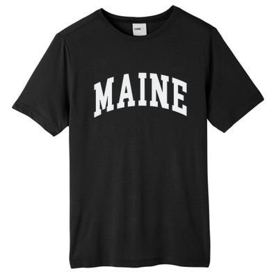 Maine Throwback Design Classic Tall Fusion ChromaSoft Performance T-Shirt