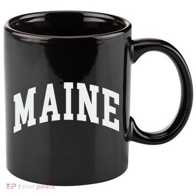Maine Throwback Design Classic 11oz C Handle Ceramic Mug