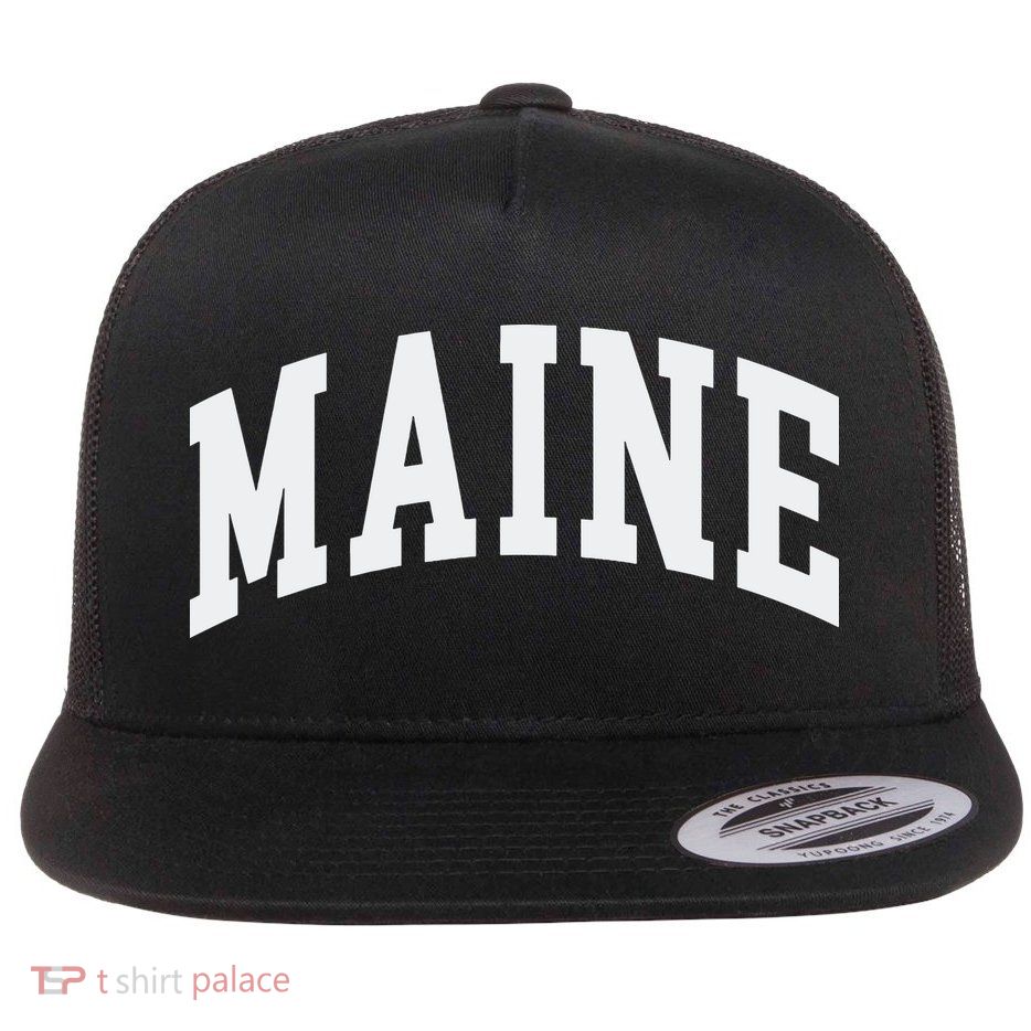 Maine Throwback Design Classic Flatbill Hat