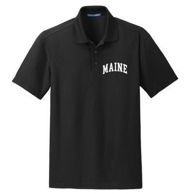 Maine Throwback Design Classic Dry Zone Grid Polo