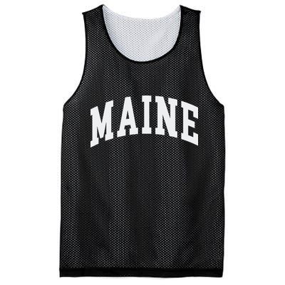 Maine Throwback Design Classic Mesh Reversible Basketball Jersey Tank