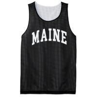 Maine Throwback Design Classic Mesh Reversible Basketball Jersey Tank