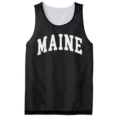 Maine Throwback Design Classic Mesh Reversible Basketball Jersey Tank