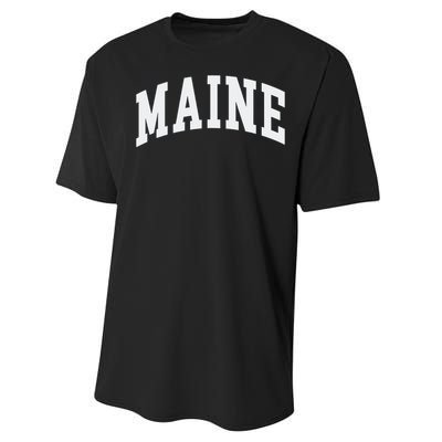 Maine Throwback Design Classic Performance Sprint T-Shirt