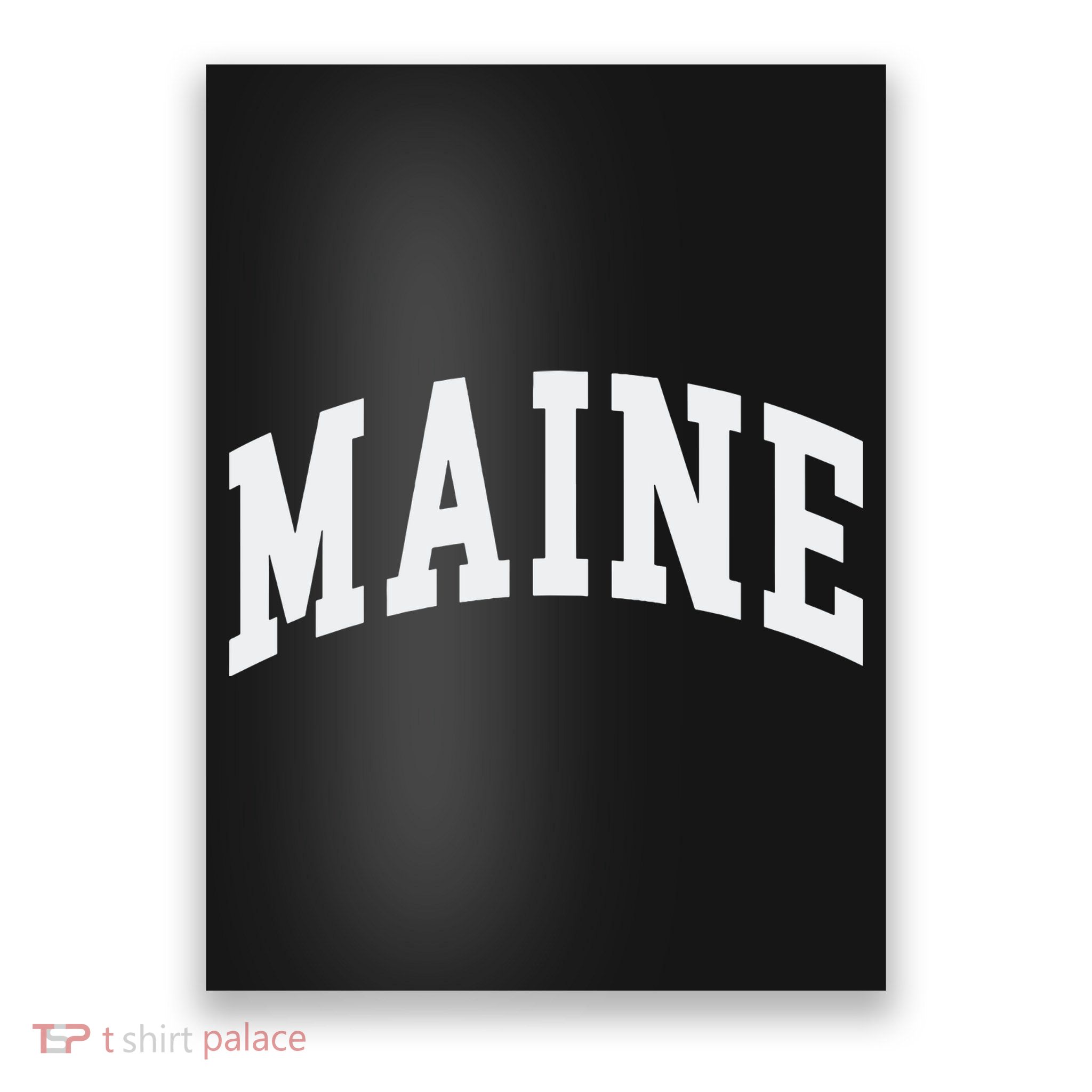 Maine Throwback Design Classic Poster