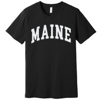 Maine Throwback Design Classic Premium T-Shirt