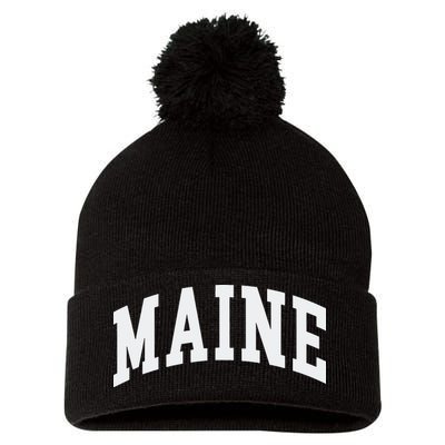 Maine Throwback Design Classic Pom Pom 12in Knit Beanie