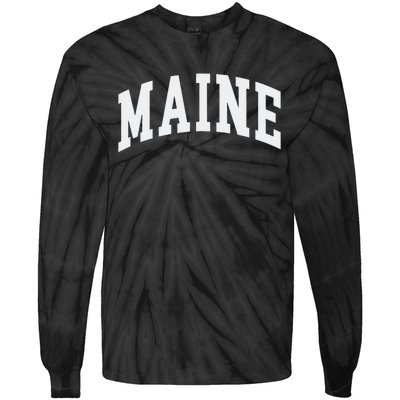 Maine Throwback Design Classic Tie-Dye Long Sleeve Shirt