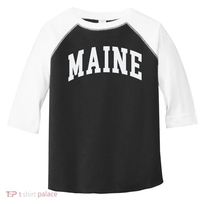 Maine Throwback Design Classic Toddler Fine Jersey T-Shirt