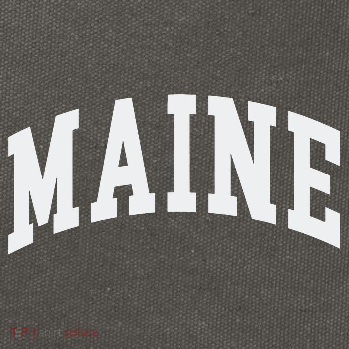 Maine Throwback Design Classic Cotton Canvas Backpack