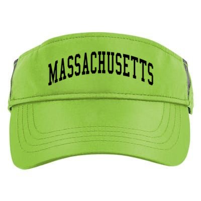 Massachusetts Throwback Design Print Classic Adult Drive Performance Visor