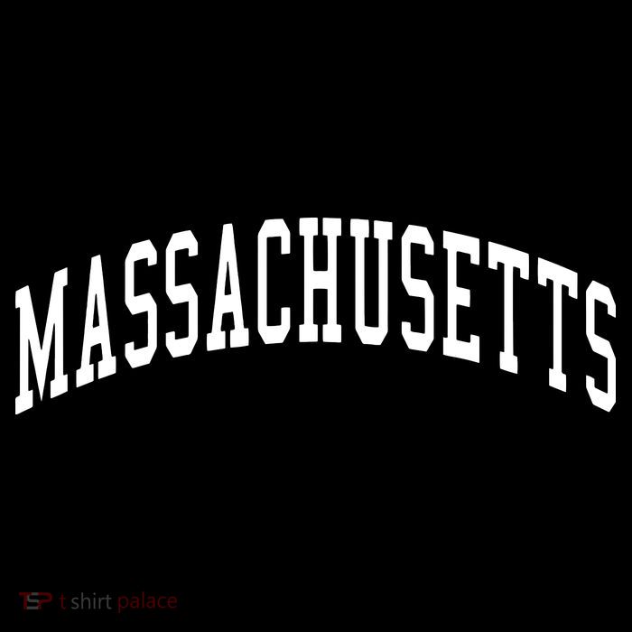 Massachusetts Throwback Design Print Classic Stripe Pom Pom Beanie