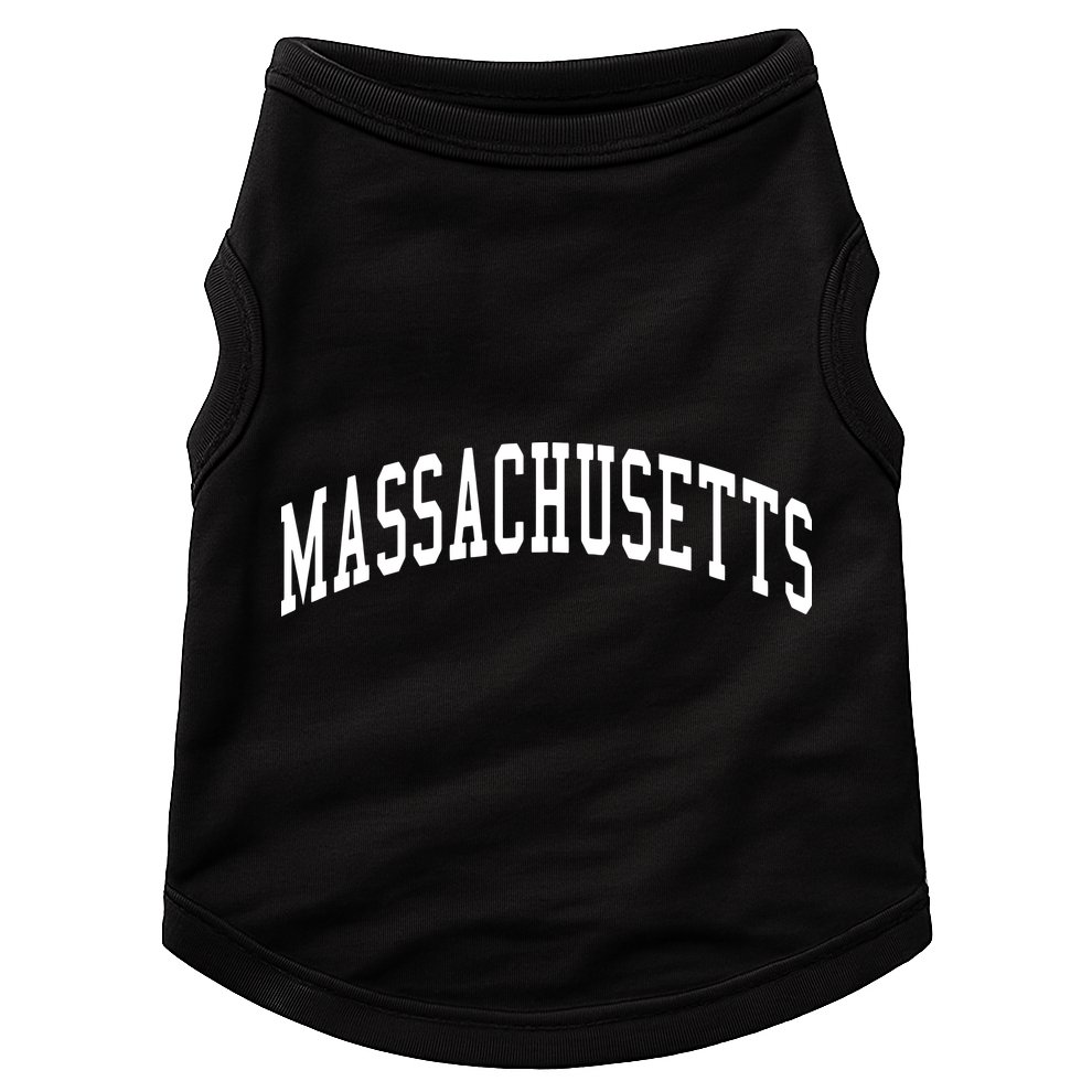 Massachusetts Throwback Design Print Classic Doggie Tank