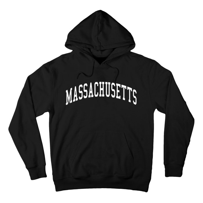 Massachusetts Throwback Design Print Classic Hoodie