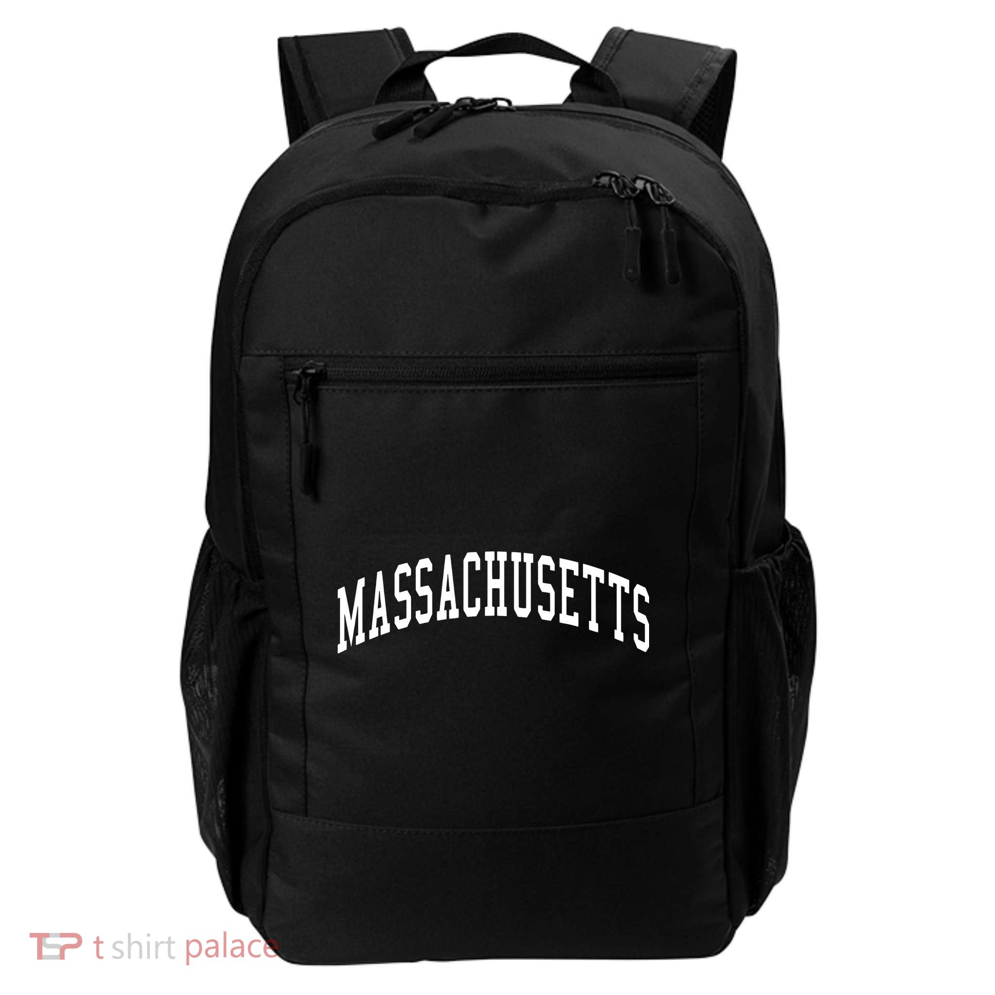 Massachusetts Throwback Design Print Classic Backpack