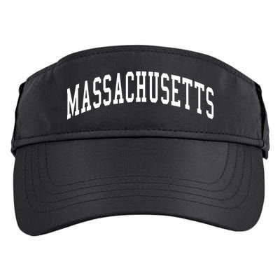 Massachusetts Throwback Design Print Classic Adult Drive Performance Visor