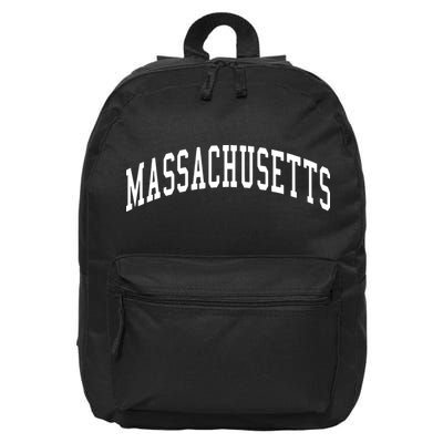 Massachusetts Throwback Design Print Classic 16 in Basic Backpack