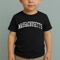 Massachusetts Throwback Design Print Classic Toddler T-Shirt