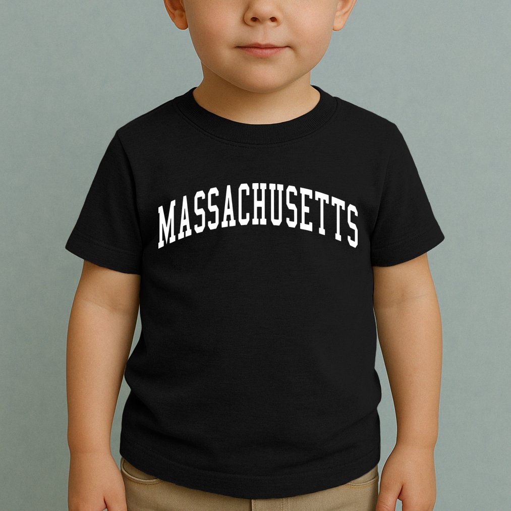 Massachusetts Throwback Design Print Classic Toddler T-Shirt