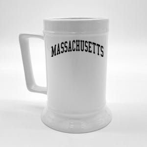 Massachusetts Throwback Design Print Classic Beer Stein