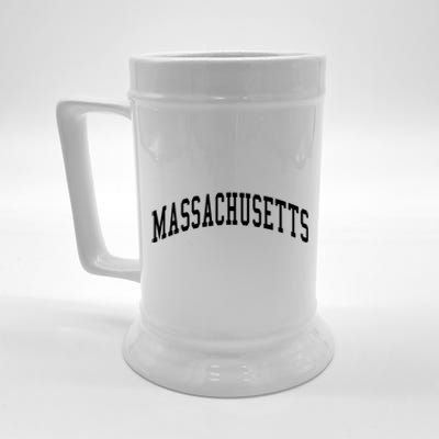 Massachusetts Throwback Design Print Classic Beer Stein