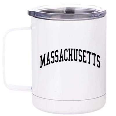 Massachusetts Throwback Design Print Classic 12 oz Stainless Steel Tumbler Cup