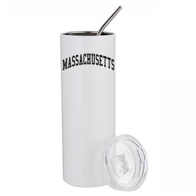 Massachusetts Throwback Design Print Classic Stainless Steel Tumbler