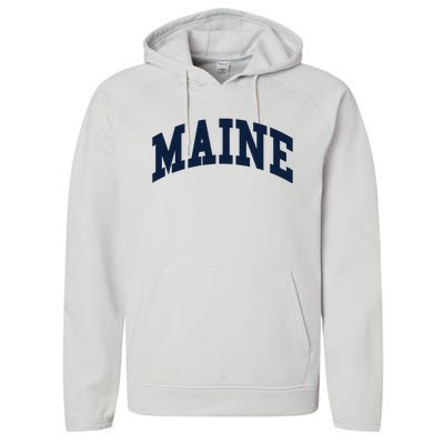 Maine Throwback Design Classic Performance Fleece Hoodie