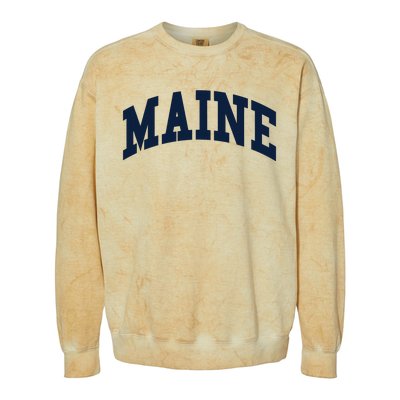 Maine Throwback Design Classic Colorblast Crewneck Sweatshirt