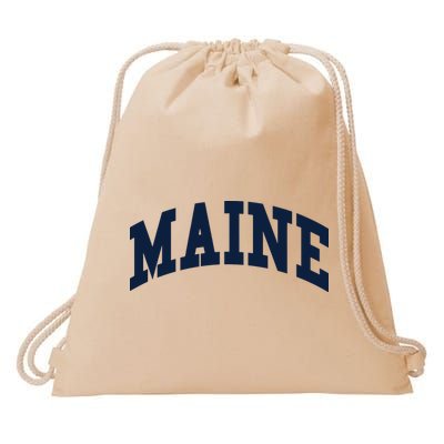 Maine Throwback Design Classic Drawstring Bag