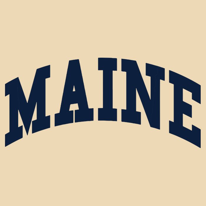 Maine Throwback Design Classic Zip Tote Bag