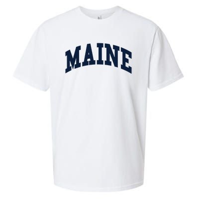 Maine Throwback Design Classic Sueded Cloud Jersey T-Shirt