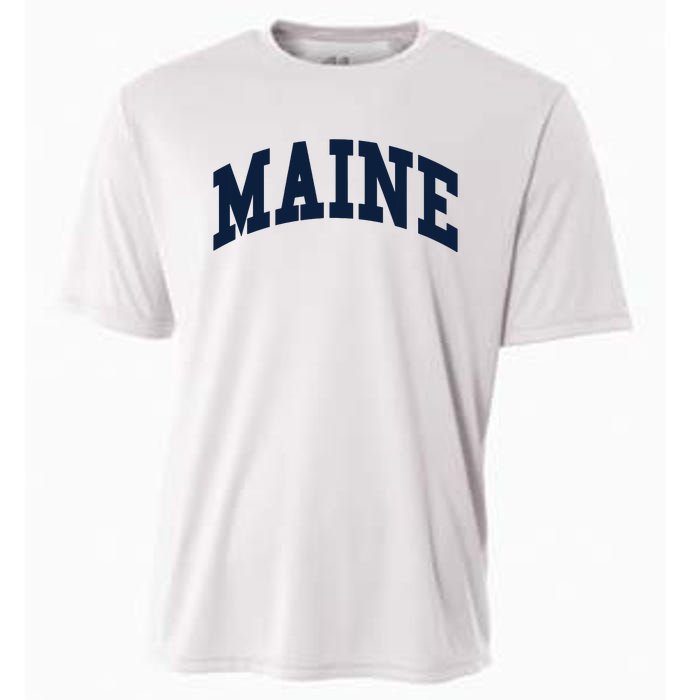 Maine Throwback Design Classic Cooling Performance Crew T-Shirt