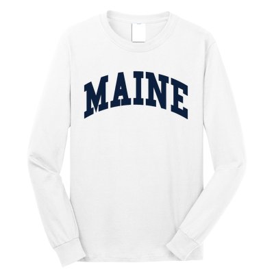 Maine Throwback Design Classic Long Sleeve Shirt