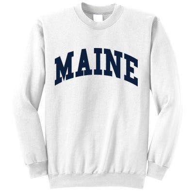 Maine Throwback Design Classic Sweatshirt