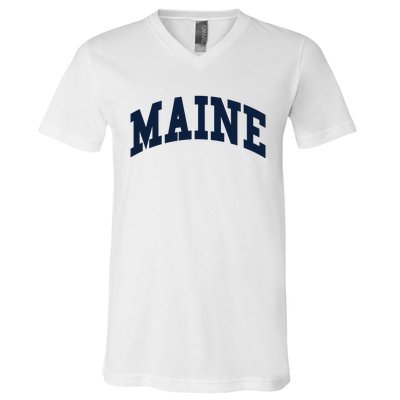 Maine Throwback Design Classic V-Neck T-Shirt