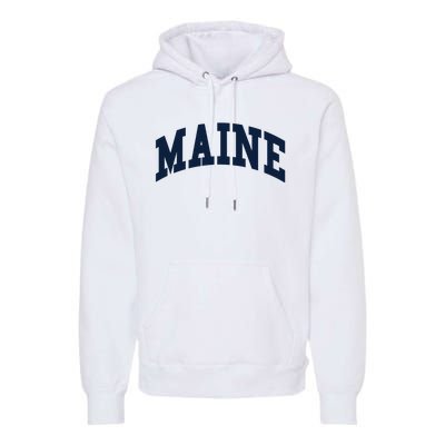 Maine Throwback Design Classic Premium Hoodie