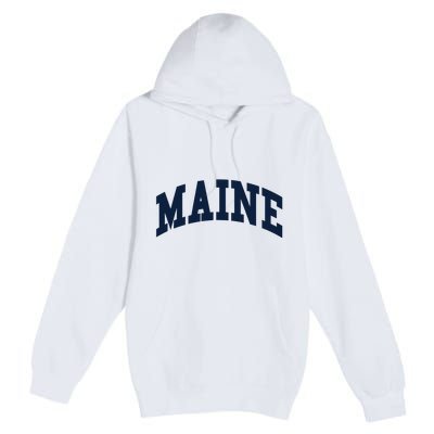 Maine Throwback Design Classic Premium Pullover Hoodie