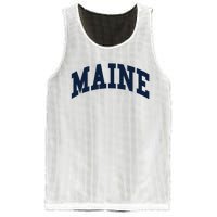 Maine Throwback Design Classic Mesh Reversible Basketball Jersey Tank