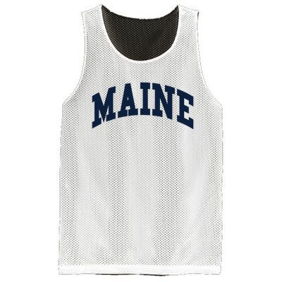 Maine Throwback Design Classic Mesh Reversible Basketball Jersey Tank