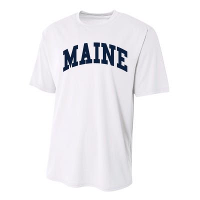 Maine Throwback Design Classic Performance Sprint T-Shirt